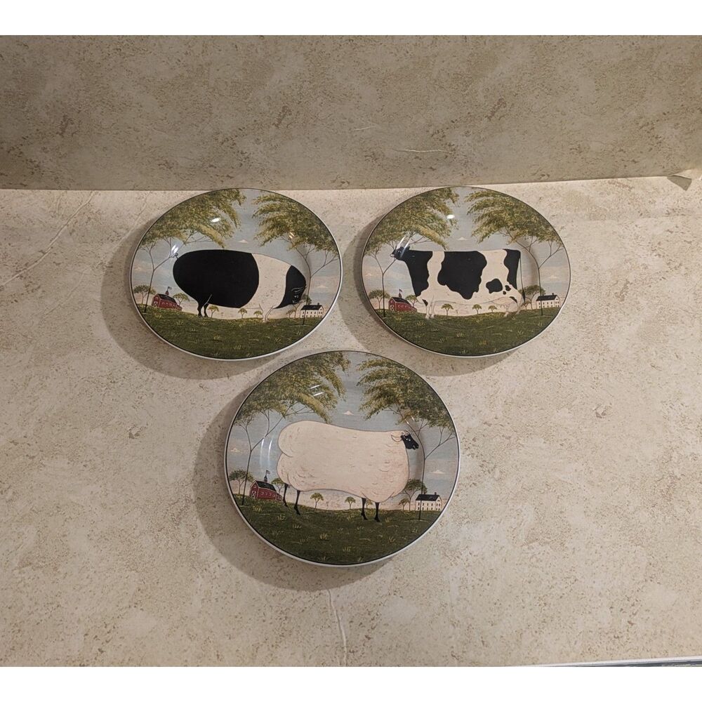 Vintage Warren Kimble Animal Collection Plates- Sakura 2000